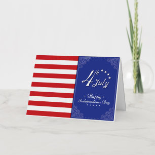 Happy Independence Day Amerika Folie Wenskaart
