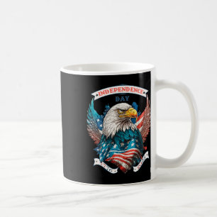 Happy Independence Day Amerikaanse adelaar en Amer Koffiemok
