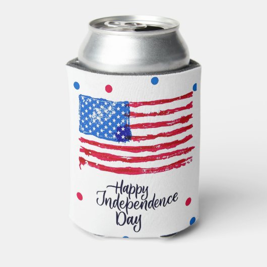 Happy Independence Day Blikjeskoeler (Blikje Achterkant)