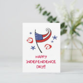 Happy Independence Day Briefkaart (Staand voorkant)