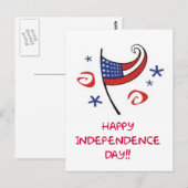 Happy Independence Day Briefkaart (Voorkant / Achterkant)