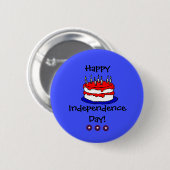 Happy Independence Day Button (Voorkant /achterkant)