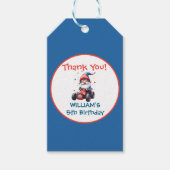 Happy Independence Day Cute Gnome Birthday Cadeaulabel (Voorkant)