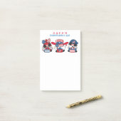 Happy Independence Day Gnomen Post-it Notes (Op bureau)