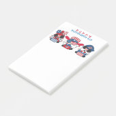 Happy Independence Day Gnomen Post-it Notes (Schuin)
