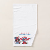 Happy Independence Day Gnomes Bad Handdoek (Handdoek)