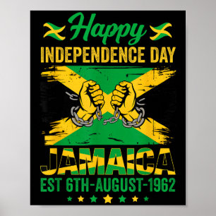 Happy Independence Day Jamaica 1962 Jamaicaanse Ma Poster
