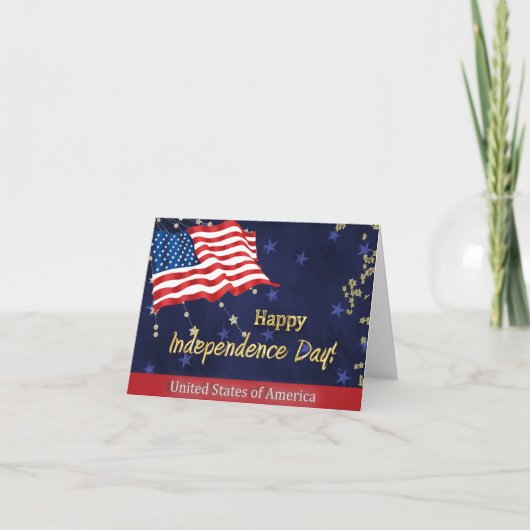 Happy Independence Day Kaart (Voorkant)