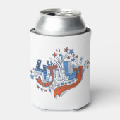 Happy Independence Day Koelbox Blikjeskoeler (Blikje Voorkant)