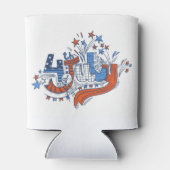 Happy Independence Day Koelbox Blikjeskoeler (Achterkant)