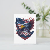 Happy Independence Day Kunst Vrijheid Vierde van j Briefkaart (Staand voorkant)