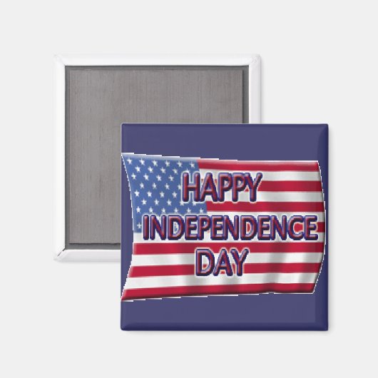 Happy Independence Day Magneet (Voorkant / Achterkant)