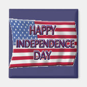 Happy Independence Day Magneet (Voorkant)