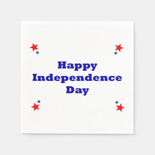 Happy Independence Day Napkins Servet (Voorkant)