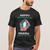 Happy Independence Day Nigeria Vrijheid sinds 1960 T-shirt (Voorkant)