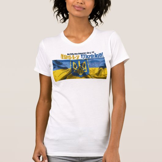 Happy Independence Day Oekraïne T-shirt (Voorkant)