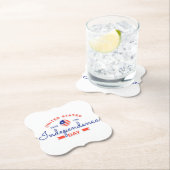 Happy Independence Day Paper-Onderzetter Kartonnen Onderzetters (Insitu)