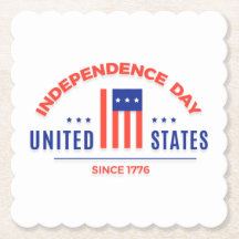 Happy Independence Day Paper-Onderzetter