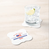 Happy Independence Day Paper-Onderzetter Kartonnen Onderzetters (Insitu)