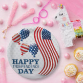Happy Independence Day Papieren Bordje (Feest)