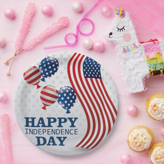Happy Independence Day Papieren Bordje (Feest)