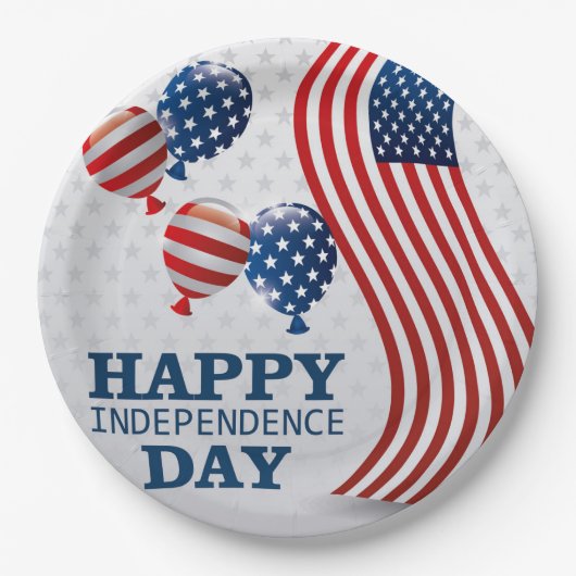 Happy Independence Day Papieren Bordje (Voorkant)