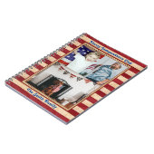 Happy Independence Day Patriotic Custom 3 Foto No Notitieboek (Linkerzijde)