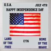 HAPPY INDEPENDENCE DAY poster (Voorkant)