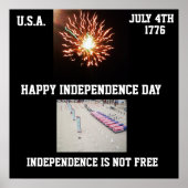 HAPPY INDEPENDENCE DAY-poster Poster (Voorkant)