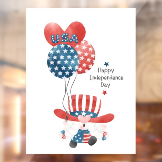 Happy Independence Day Raamsticker (Vel 2)