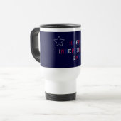 Happy Independence Day reizen mok (Voorkant links)