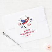 Happy Independence Day Ronde Sticker (Envelop)