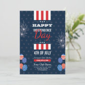 Happy Independence Day Sjabloon Kaart (Staand voorkant)