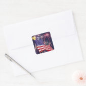 Happy Independence Day - Square Sticker (Envelop)
