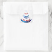 Happy Independence Day Square Sticker (Tas)