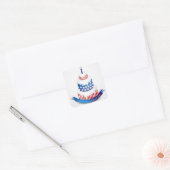 Happy Independence Day Square Sticker (Envelop)