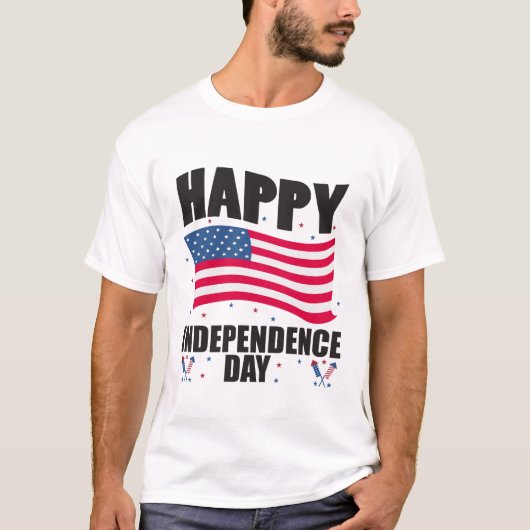 Happy Independence Day T-shirt (Voorkant)
