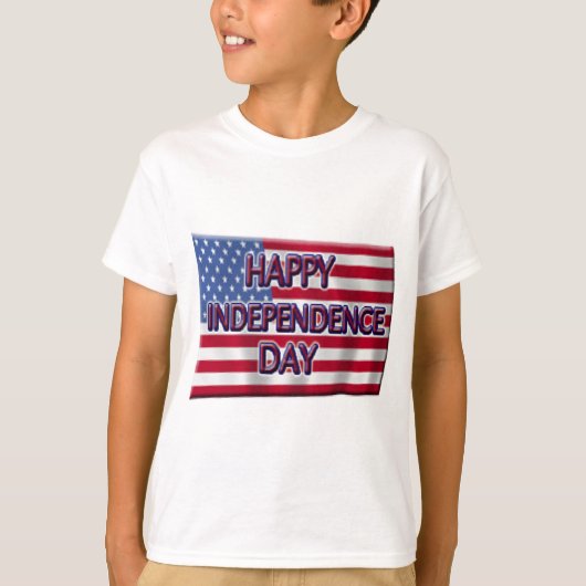 Happy Independence Day T-shirt (Voorkant)