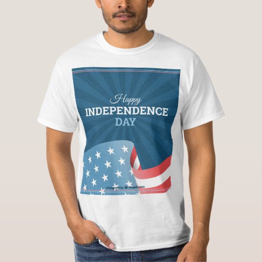 Happy Independence Day T-Shirt Design (Voorkant)