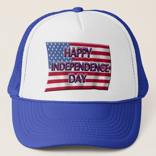 Happy Independence Day Trucker Pet (Voorkant)