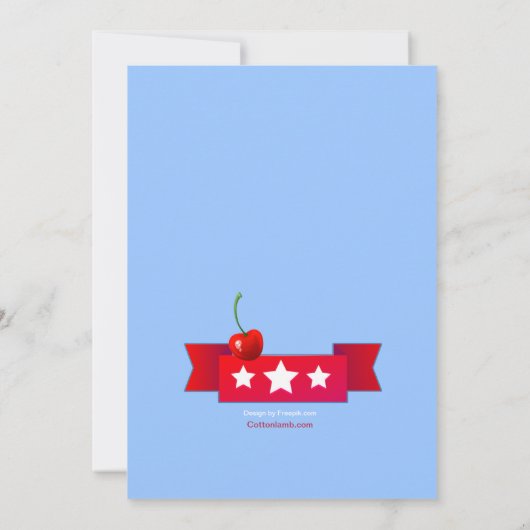 Happy Independence Day Uitnodiging (Achterkant)