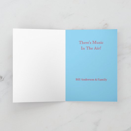 Happy Independence Day Vijfjes en Drums Kaart (Binnen)