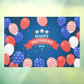 Happy Independence Day Window Cling Raamsticker (Vel 3)
