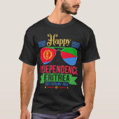 Happy Independence Eritrea, Eritrese vlagpremier T-shirt (Voorkant)