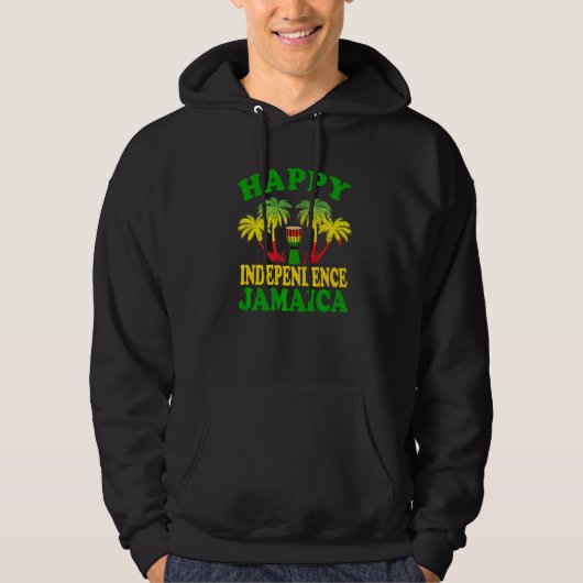 Happy Independence Jamaica 2022 Celebration Jamaic Hoodie (Voorkant)