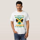 Happy Independence Jamaica Day Jamaican Flag 1962 T-shirt (Voorkant volledig)