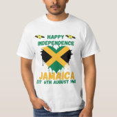 Happy Independence Jamaica Day Jamaican Flag 1962 T-shirt (Voorkant)