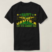 Happy Independence Jamaica Oost 6 augustus 1962 Ja T-shirt (Design voorkant)