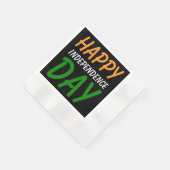 Happy Indian Independence Day India-vlagkleuren Servet (Hoek)