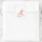 Happy Inspired Design Vierkante Sticker (Tas)